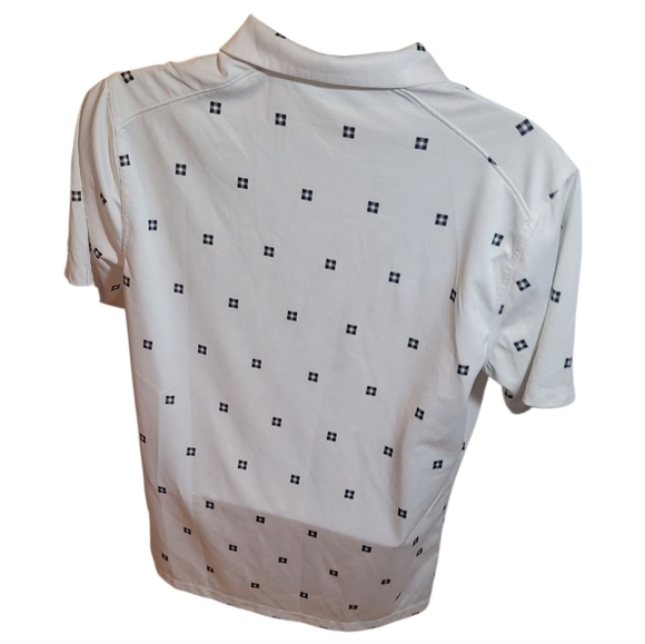 Nike Men's Dri-FIT Player Heritage Print Polo shirt golf business casual Med euc - Picture 5 of 5